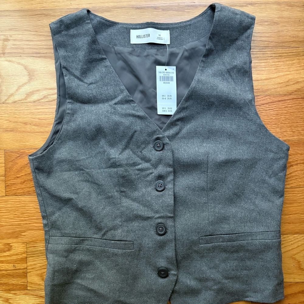 Hollister Grey Vest
